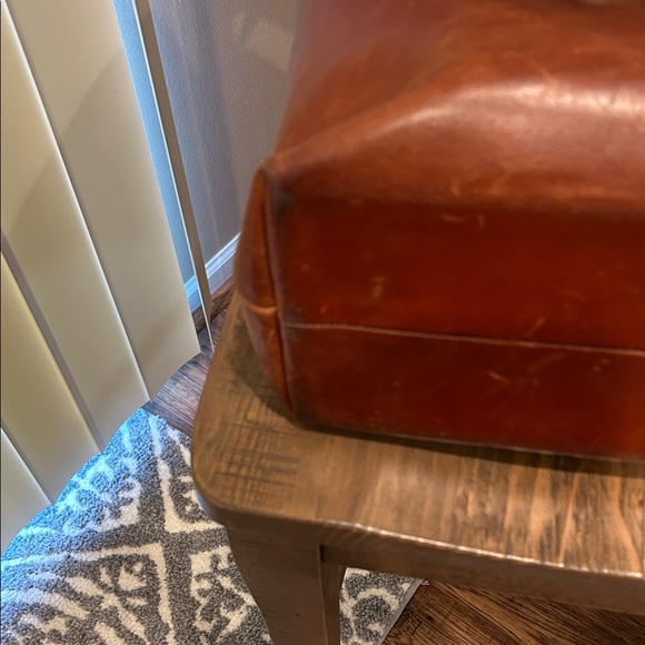 Whipping Post large Leather Classic Brown Tote. True heavy leather. - Picture 4 of 11